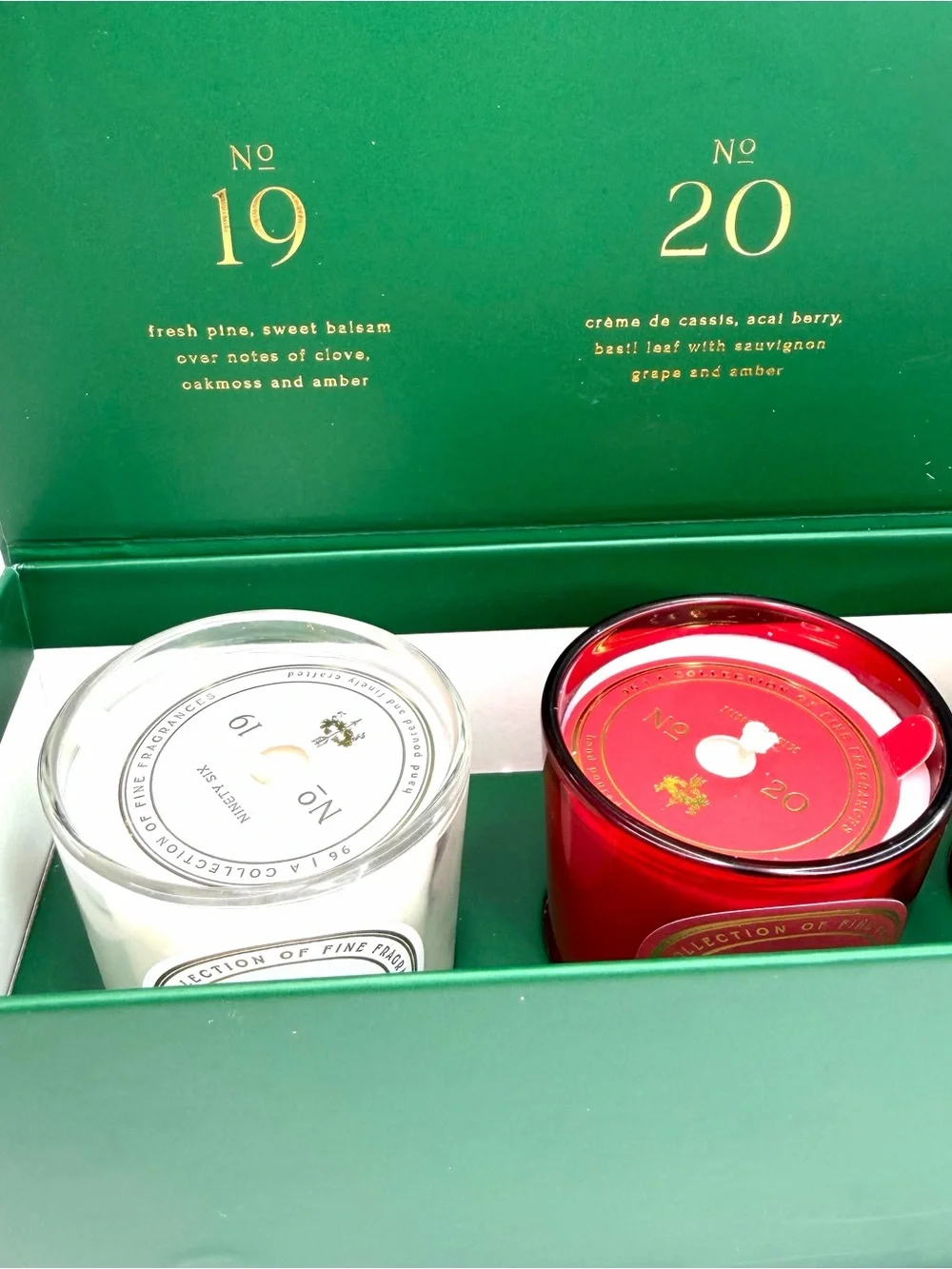 Ninety Six Four Scented Candles Set No 19 20 21 29 Votive Glass Jar Holiday Set